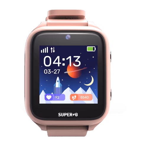 Super G Active Pro bērnu drošības pulkstenis | Izpakota ierīce Rozā 1 img.