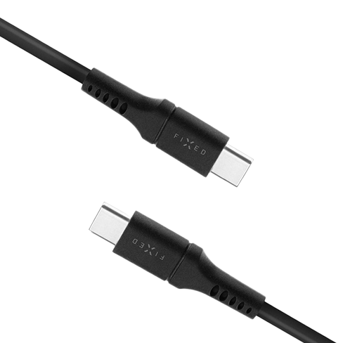 Fixed USB-C to USB-C | 1,2m Melns 2 img.