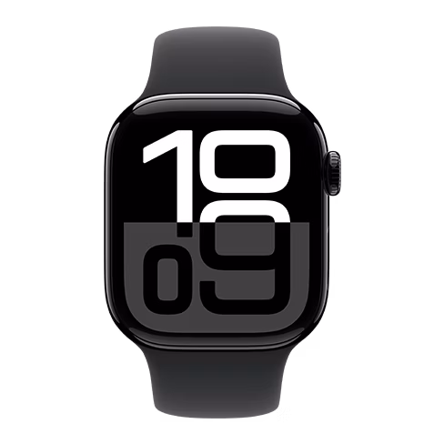 Apple Watch Series 10 Alumnium Case 42 Melns Sport Band S/M 2 img.