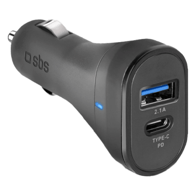 Car Charger 3100mAh Type-C USB 2.1A By SBS Black | Bite
