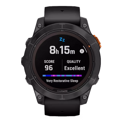 fenix 7 Pro Solar, Glass, SltGrySS w/Blk Bnd | Bite