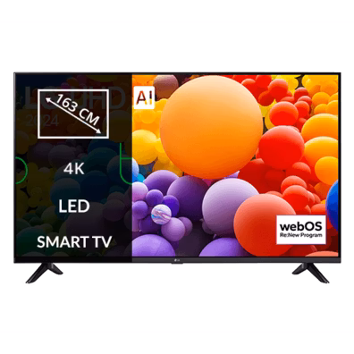 LG 65UT73003LA | 65 | Smart TV | webOS24 | UHD | Black | Bite
