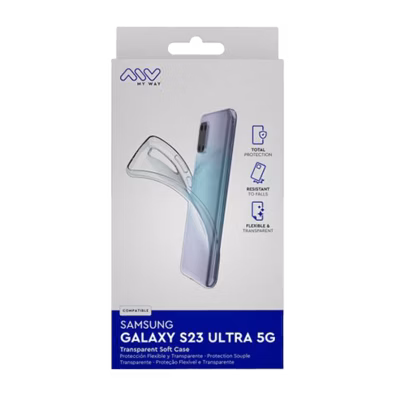 Samsung Galaxy S23 Ultra France Soft Cover By My Way Transparent | Bite